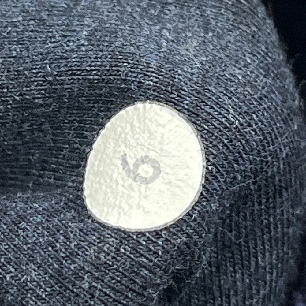 Lululemon Scuba Hoodie III Womens 6 Naval Blue Double Dot Full Zip Jacket W4IC8S